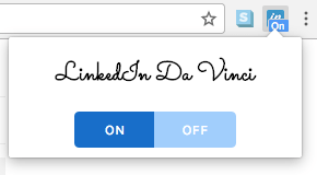 LinkedIn da Vinci on-off toggle